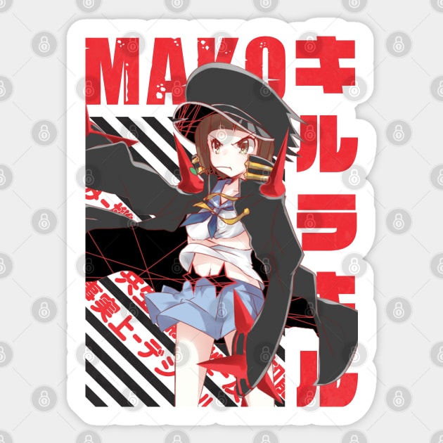 Kill la Kill - Mako Mankanshoku Sticker by Recup-Tout